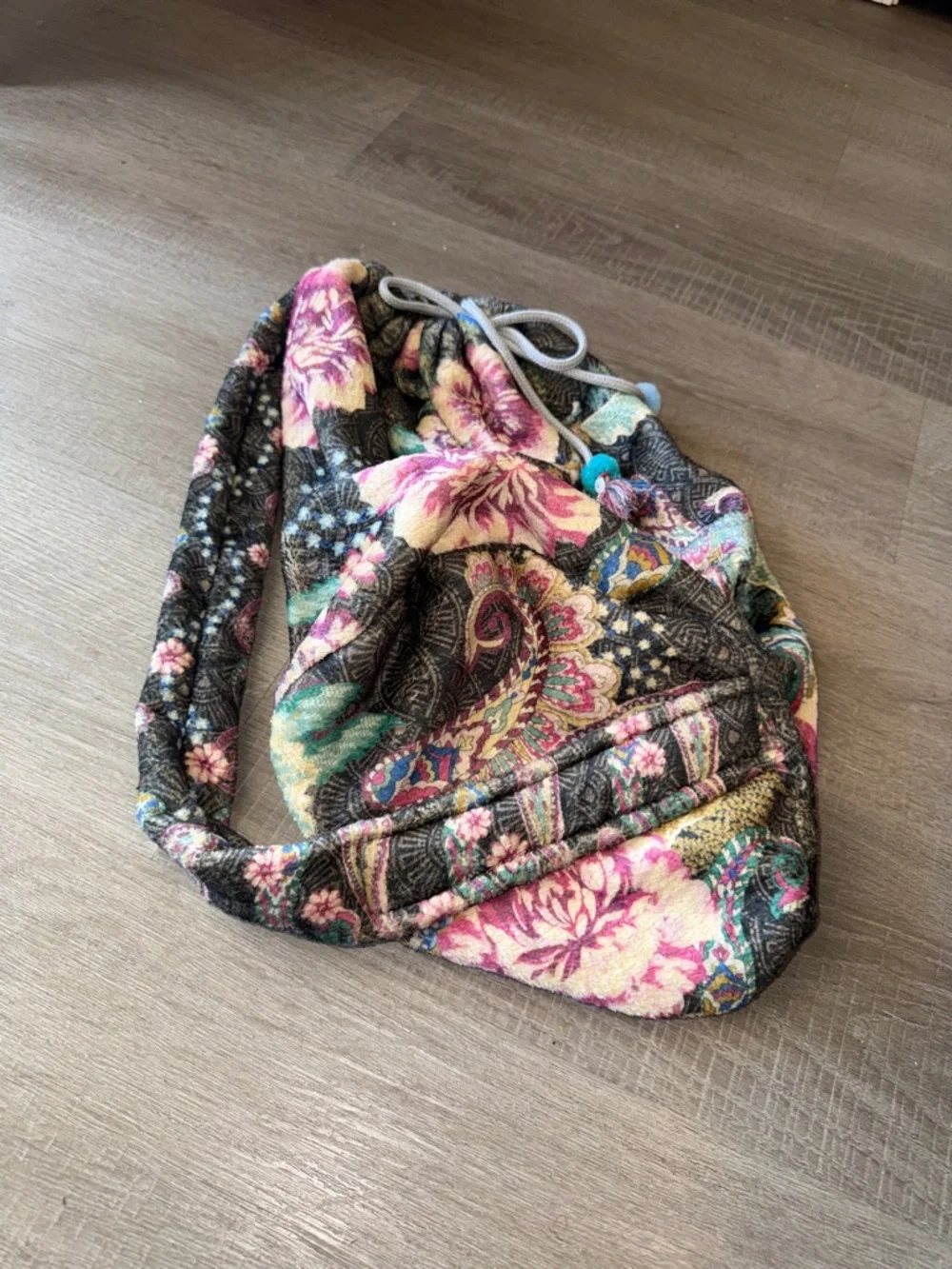 Johnny Was Laurel Canyon Floral Blanket Sling Bag - Pouch Only